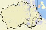 Durham outline map with UK (2009)